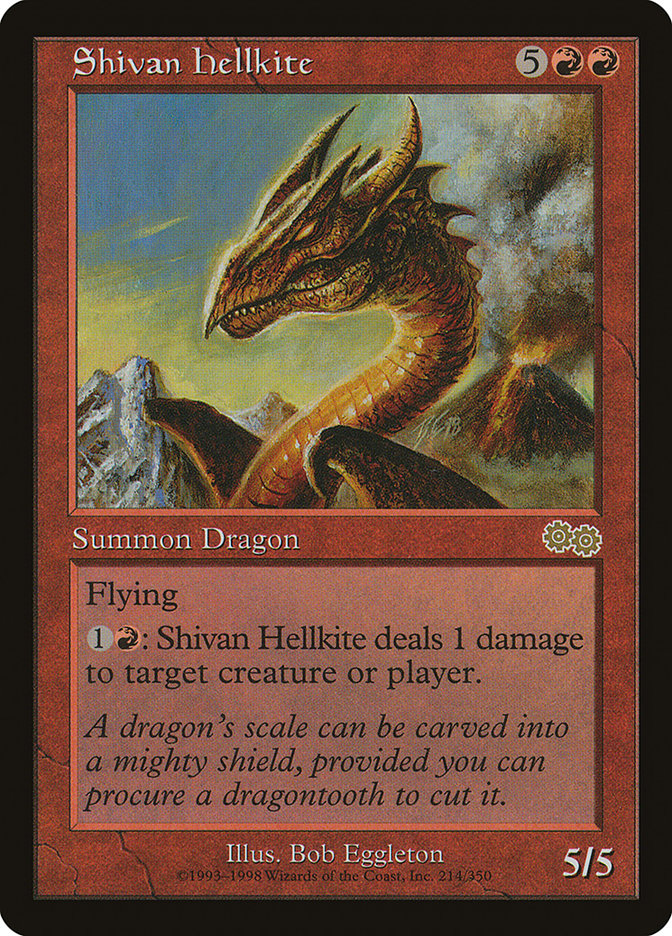 Shivan Hellkite [Urza's Saga] | Webway Games
