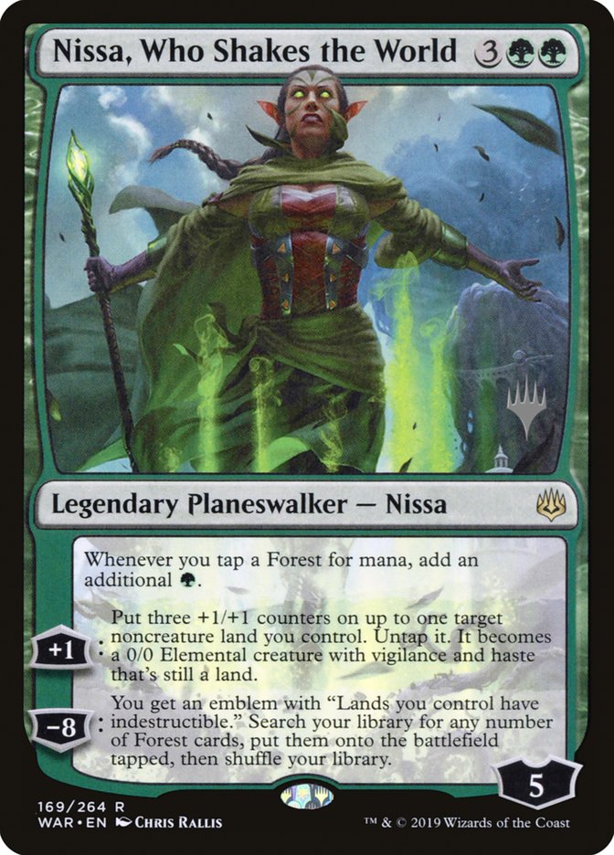 Nissa, Who Shakes the World (Promo Pack) [War of the Spark Promos] | Webway Games