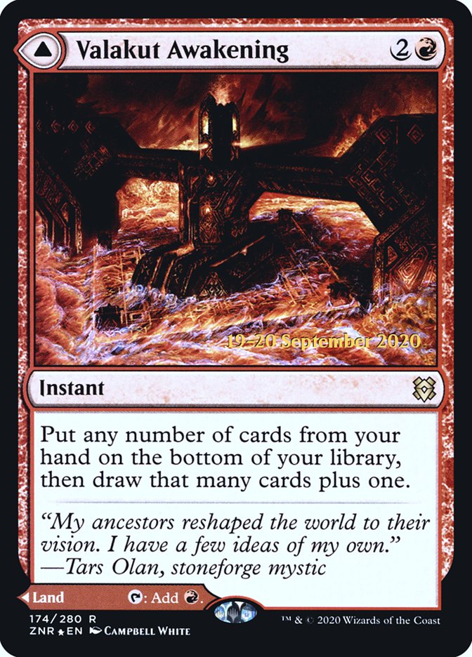 Valakut Awakening // Valakut Stoneforge  [Zendikar Rising Prerelease Promos] | Webway Games