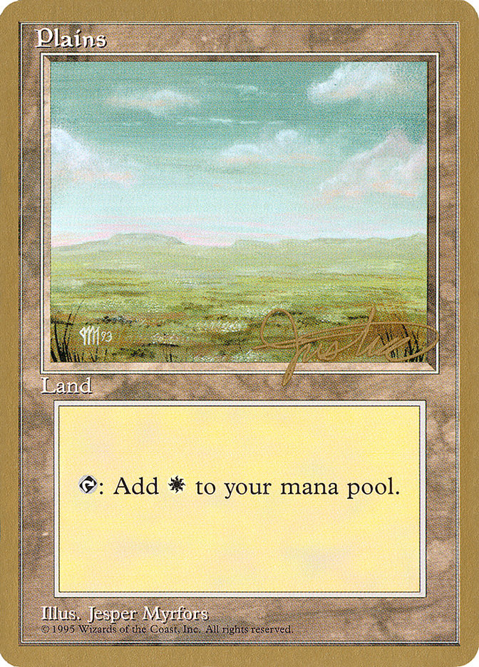 Plains (mj364) (Mark Justice) [Pro Tour Collector Set] | Webway Games