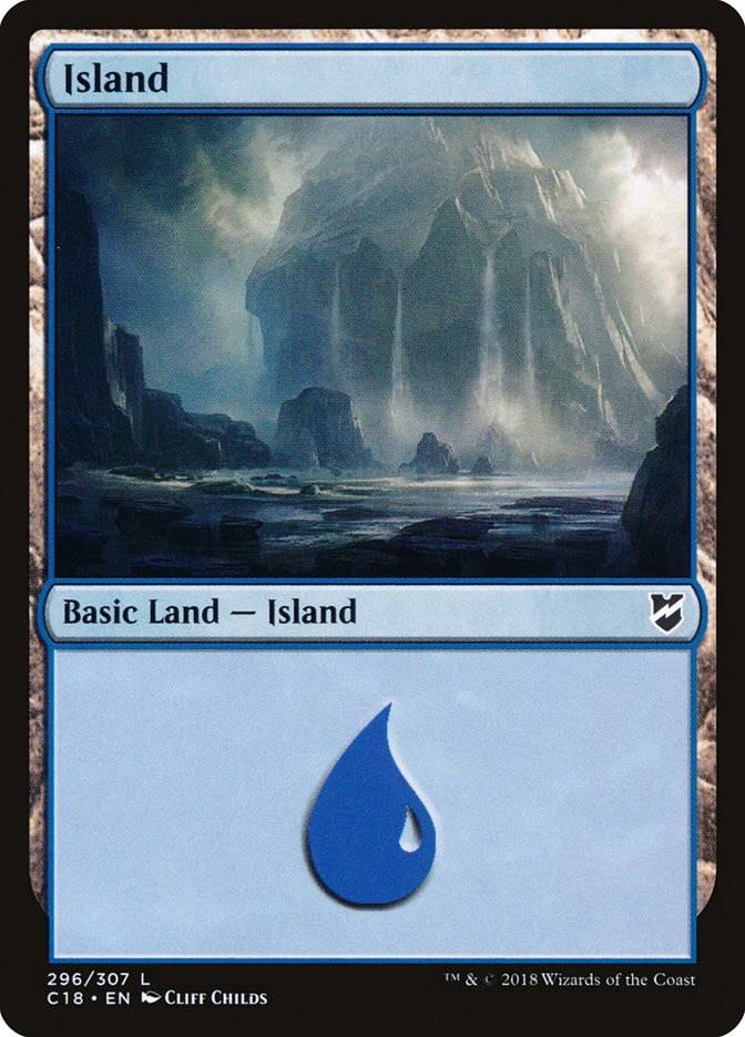 Island (#296) [Commander 2018] | Webway Games