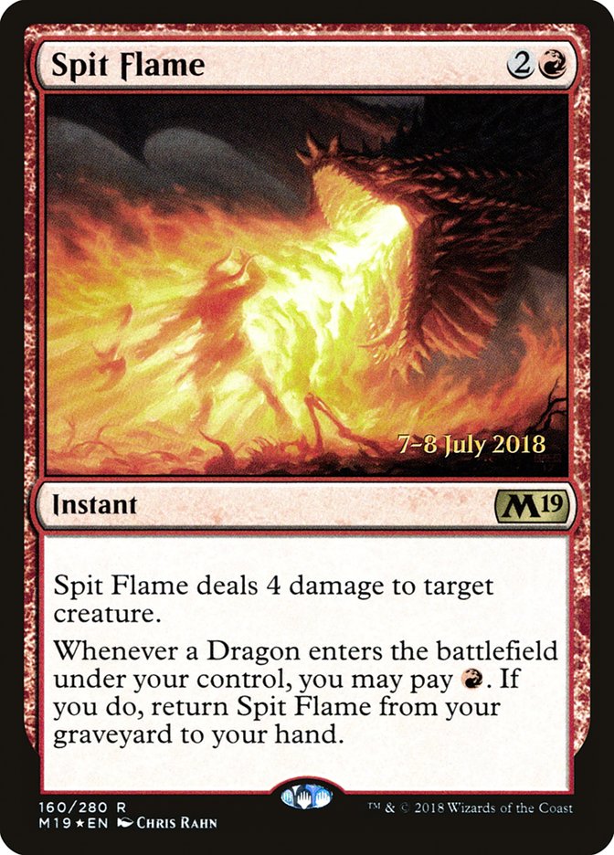 Spit Flame  (Prerelease) [Core Set 2019 Prerelease Promos] | Webway Games