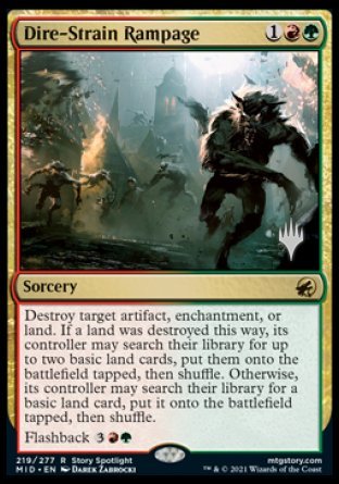 Dire-Strain Rampage (Promo Pack) [Innistrad: Midnight Hunt Promos] | Webway Games
