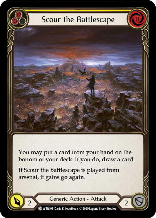 Scour the Battlescape (Yellow) [U-WTR195] (Welcome to Rathe Unlimited)  Unlimited Normal | Webway Games
