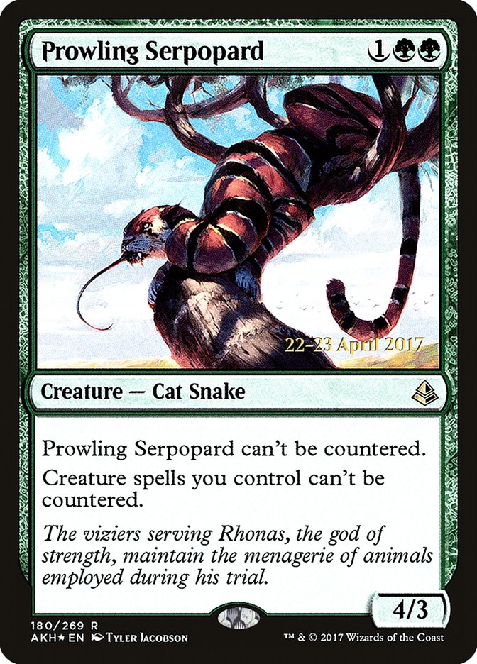 Prowling Serpopard  (Prerelease) [Amonkhet Prerelease Promos] | Webway Games