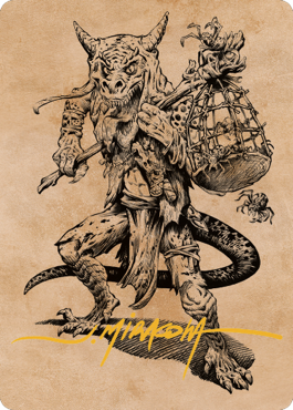 Taunting Kobold Art Card (Gold-Stamped Signature) [Commander Legends: Battle for Baldur's Gate Art Series] | Webway Games