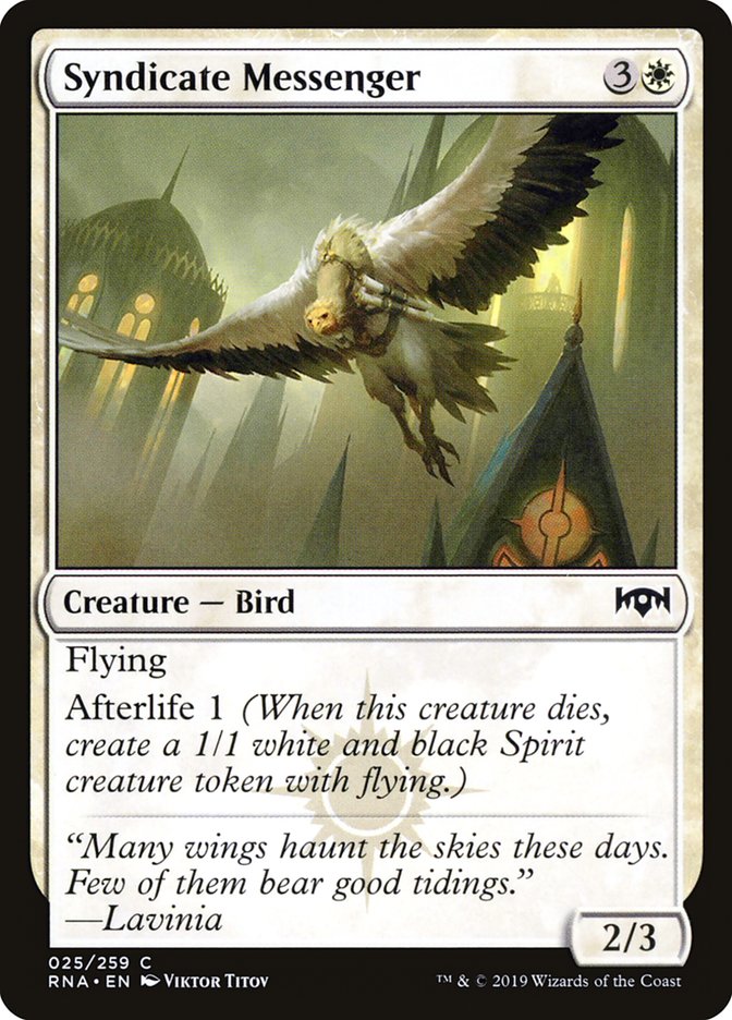 Syndicate Messenger [Ravnica Allegiance] | Webway Games