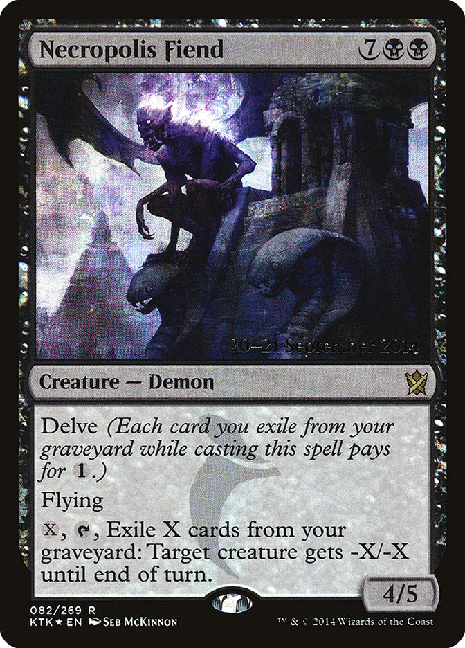 Necropolis Fiend  (Prerelease) [Khans of Tarkir Prerelease Promos] | Webway Games