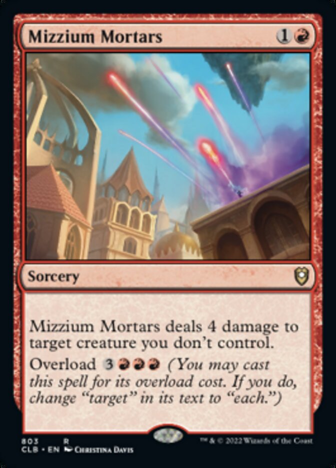 Mizzium Mortars [Commander Legends: Battle for Baldur's Gate] | Webway Games