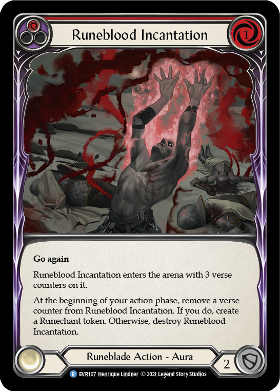 Runeblood Incantation (Red) [EVR107] (Everfest)  1st Edition Normal | Webway Games