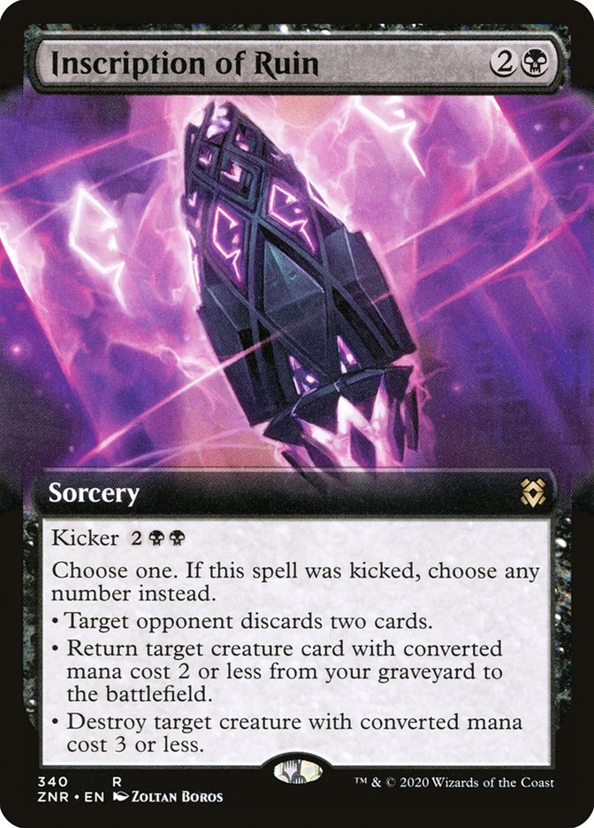 Inscription of Ruin (Extended Art) [Zendikar Rising] | Webway Games