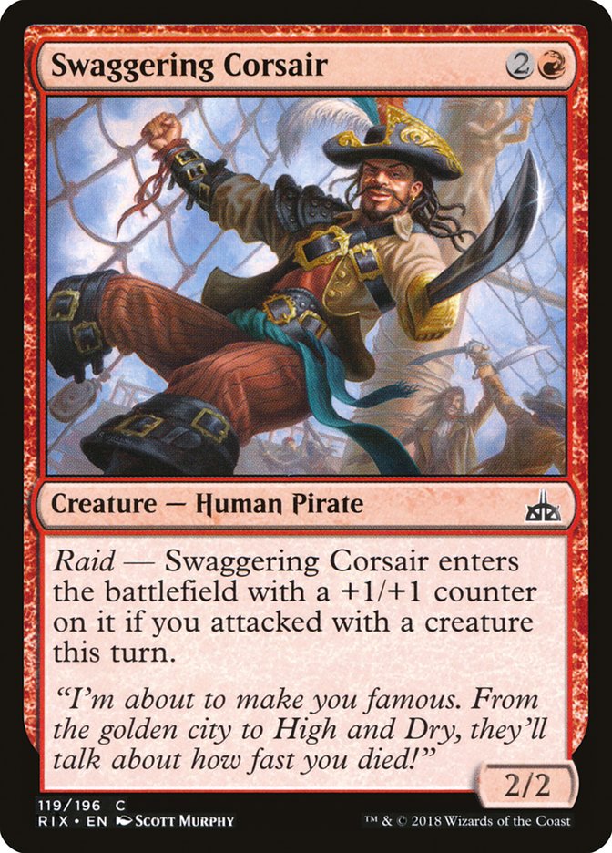 Swaggering Corsair [Rivals of Ixalan] | Webway Games