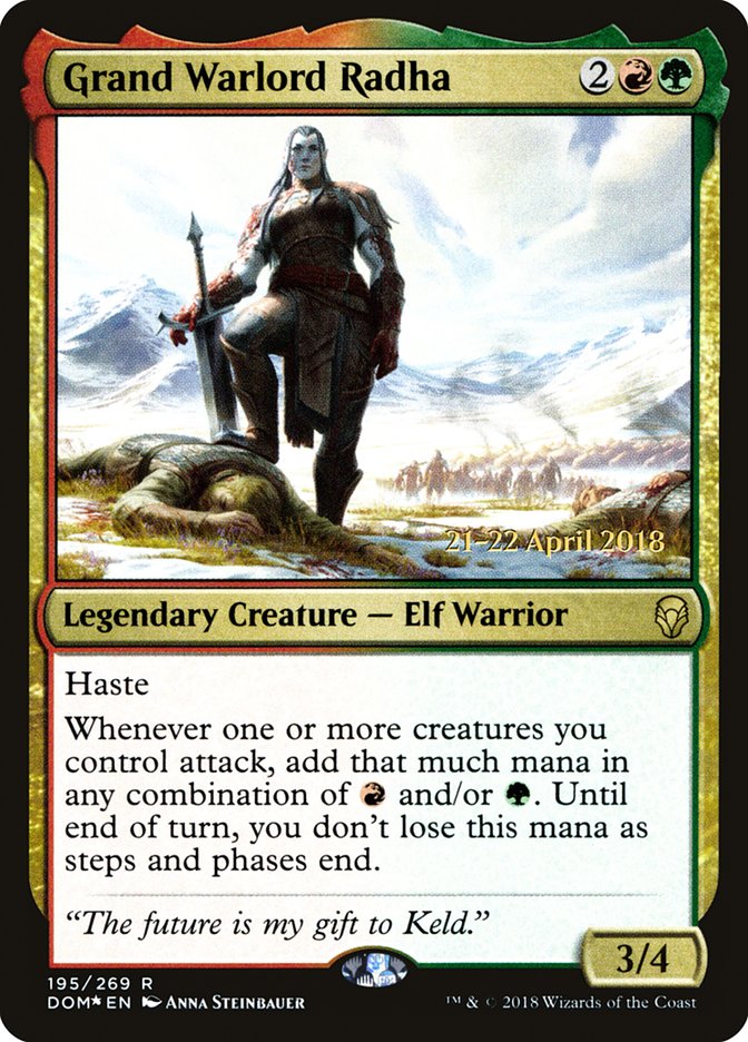 Grand Warlord Radha  (Prerelease) [Dominaria Prerelease Promos] | Webway Games